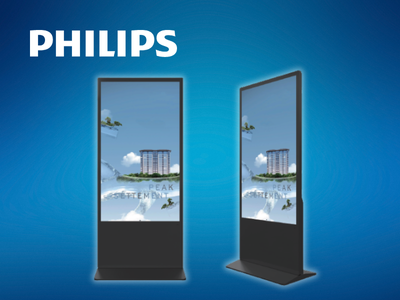 Philips P-Line Kiosk - 65" 24/7 outdoor display